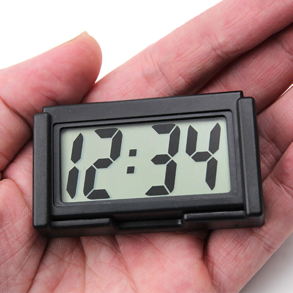 US 2-4 Pack Car Dashboard Digital Clock Mini Automotive Stick Watch Day Display