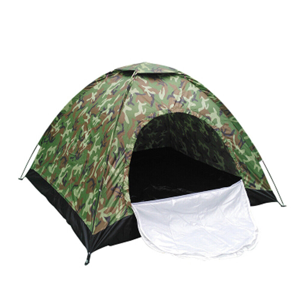 US 1-2 Person Outdoor Camping Tent Waterproof for Family Camouflage Hiking