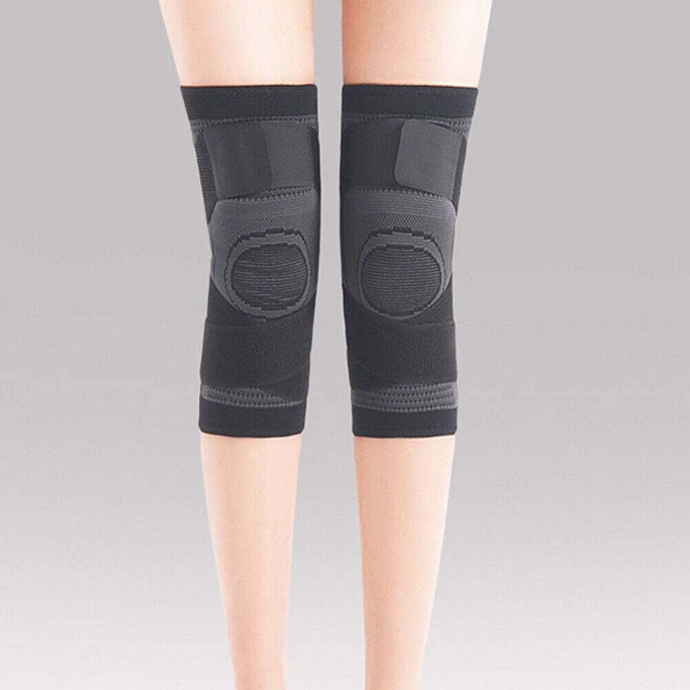 US 1 Pair Knee Sleeve Compression Brace Support Pads Joint Pain Arthritis Wrap