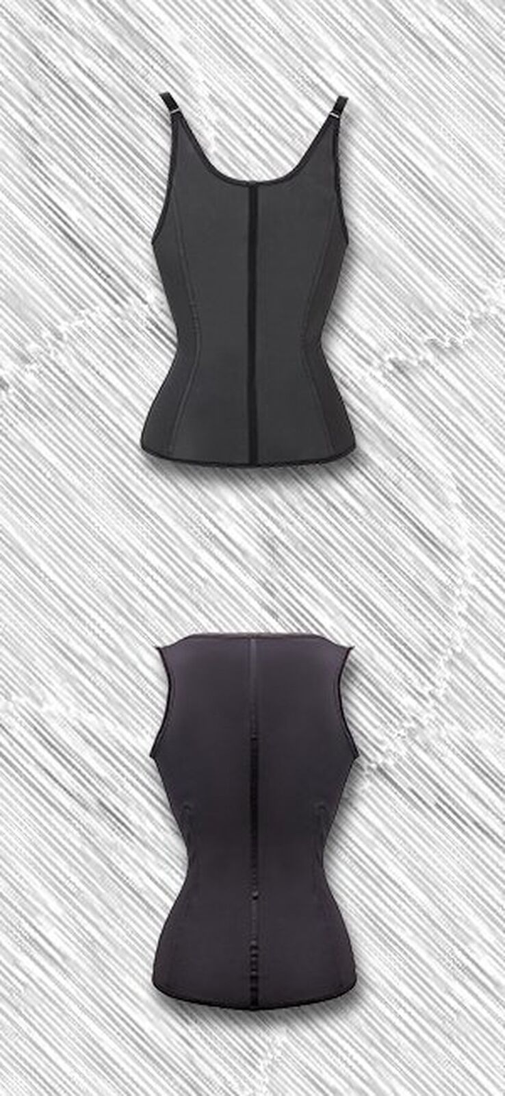 Women's Latex Underbust Training Cincher Workout Waist Trainer Corset 6 Steel
