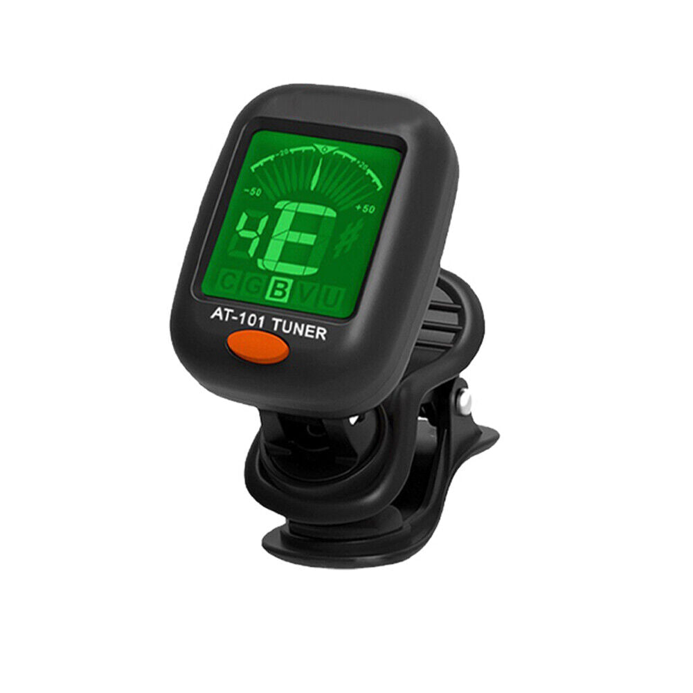 LCD Clip On Chromatic Acoustic Electric Guitar Bass Ukulele Banjo Violin Tuner