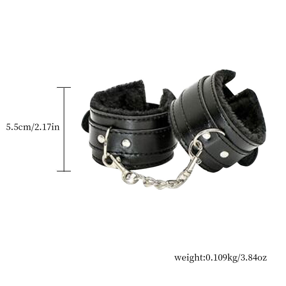 US 1-2 Pairs Couples Toy Bdsm Restraint Handcuffs Adjustable Bondage Wrist cuff