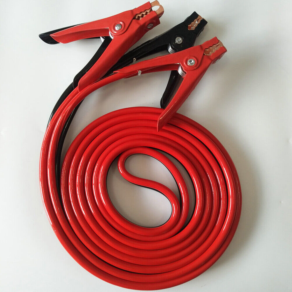 US 20 Ft 4 Gauge Heavy Duty Booster Cable Jumping Start Power Jumper w/Pouch