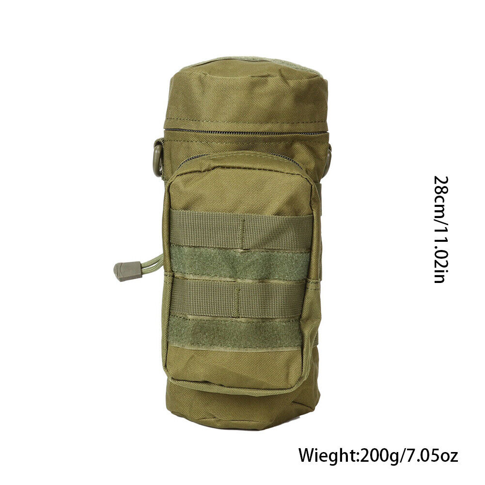 US 1-2 Pack Tactical MOLLE PALS Modular Hydration Carrier H2O Water Bottle Pouch