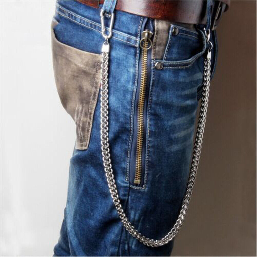 US 1-2 Pack Wallet Trucker Jean Keychain Strong Leash Biker 23" Lobster Closure