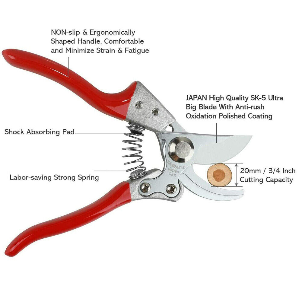 US 2-4 Pc Pruning Shear Cutter Plant Floral Scissor Branch Pruner Home Gardening