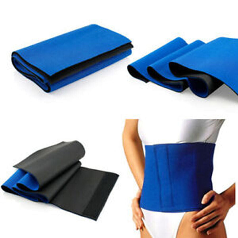 US 2-4 Pc Waist Trimmer Belt Stomach Weight Loss Fat Burner Slim Sweat Band Wrap