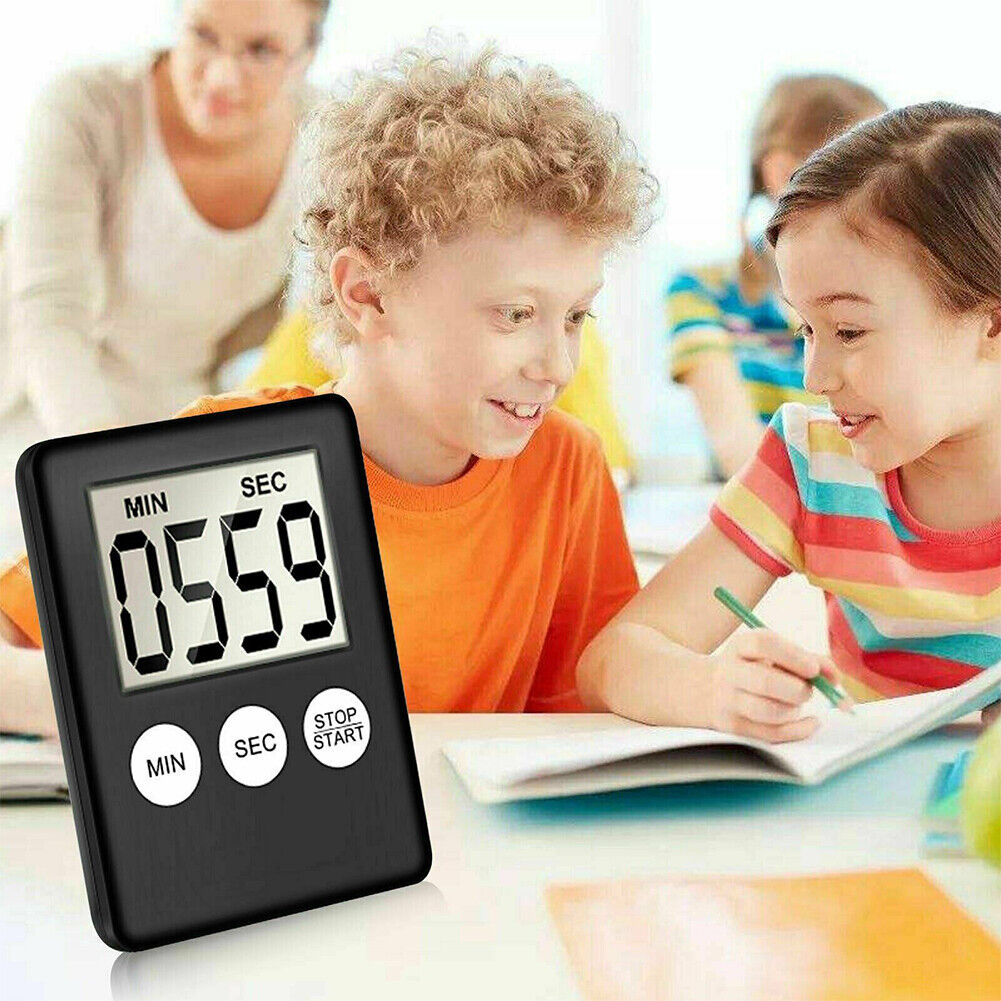 US 4-8 Pcs Large LCD Digital Kitchen Cooking Timer Count-Down Clock Loud Alarm