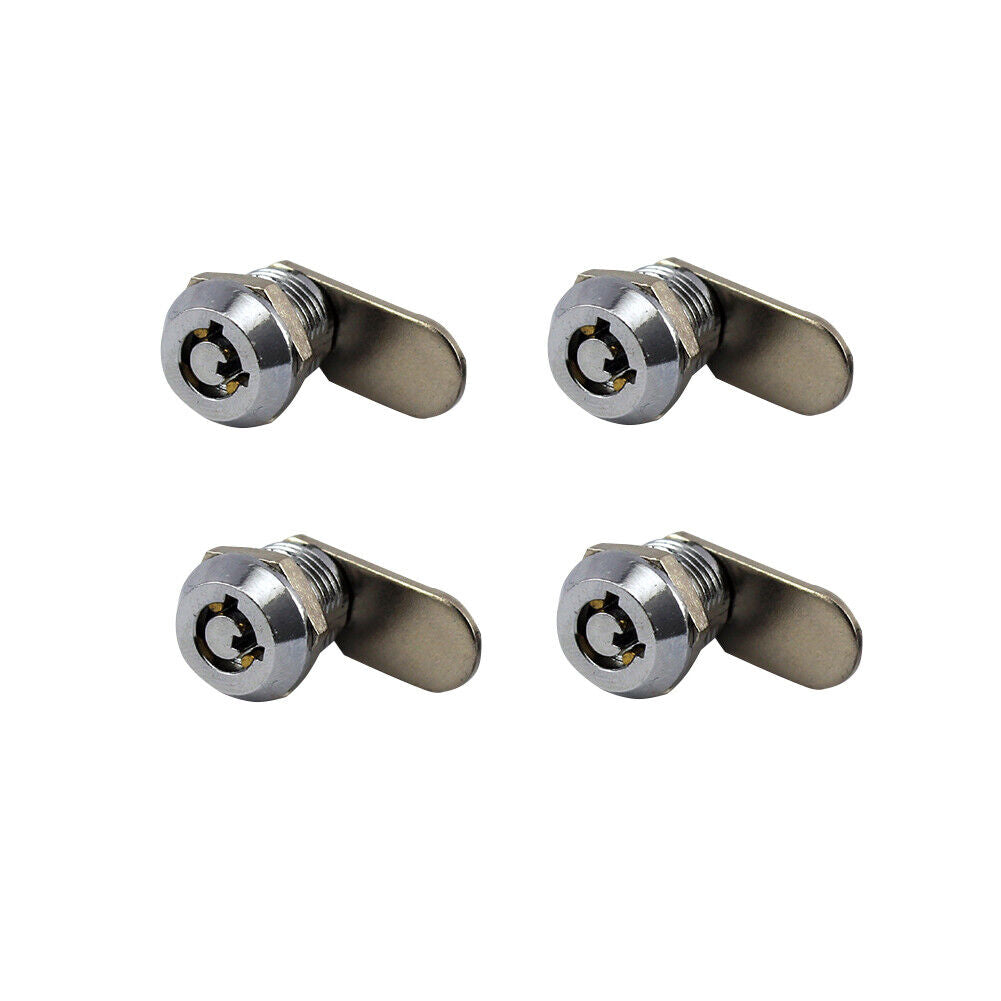 US 4Pc Tubular Cam Lock 1"Cabinet Toolbox Safe Drawer RV Lock Camper Replacement