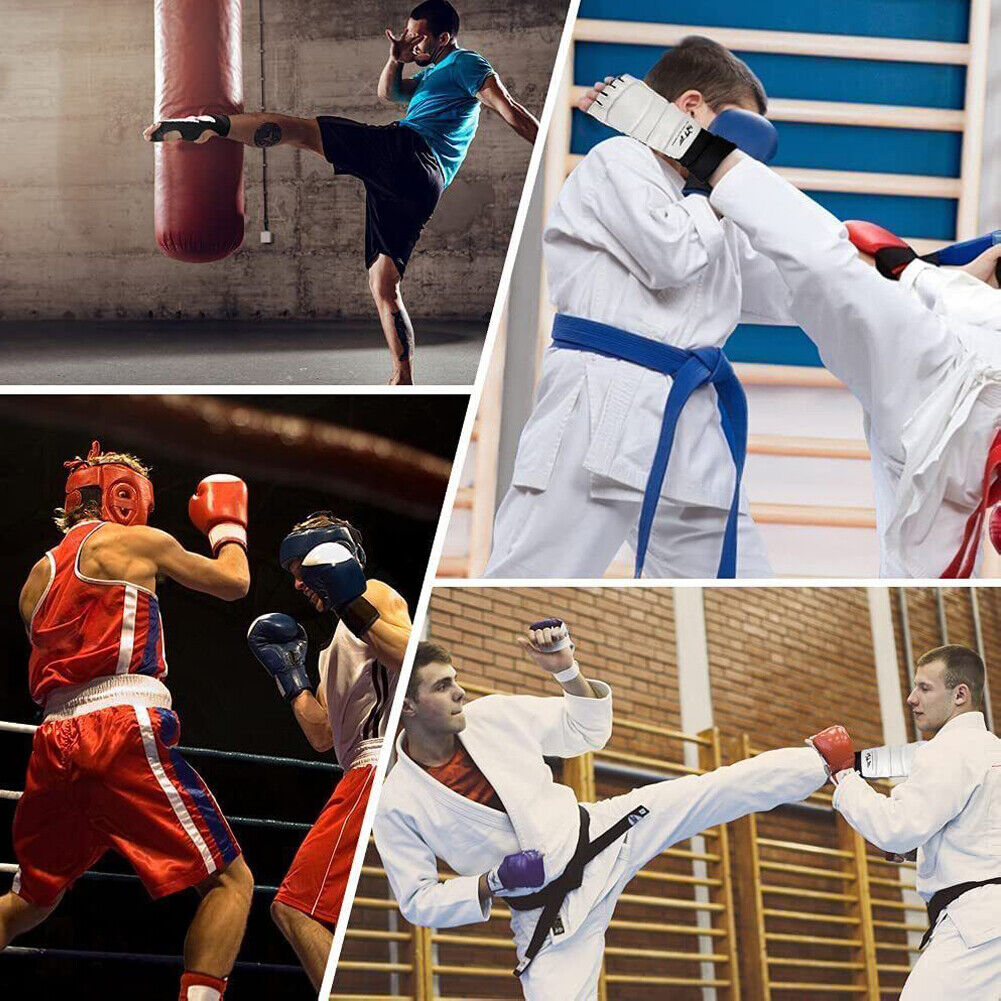 US 1-2Pairs TaeKwonDo Foot Guard Protector TKD Martial Arts Sparring Instep Gear