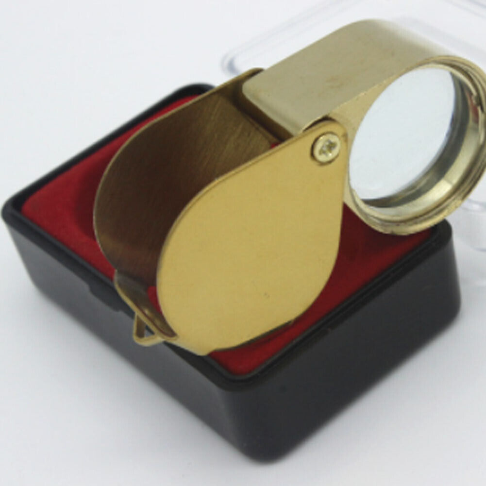US 2-4Pc 30X Jeweler Coin Loupe Magnifier Foldable Pocket Magnifying Glass Eye