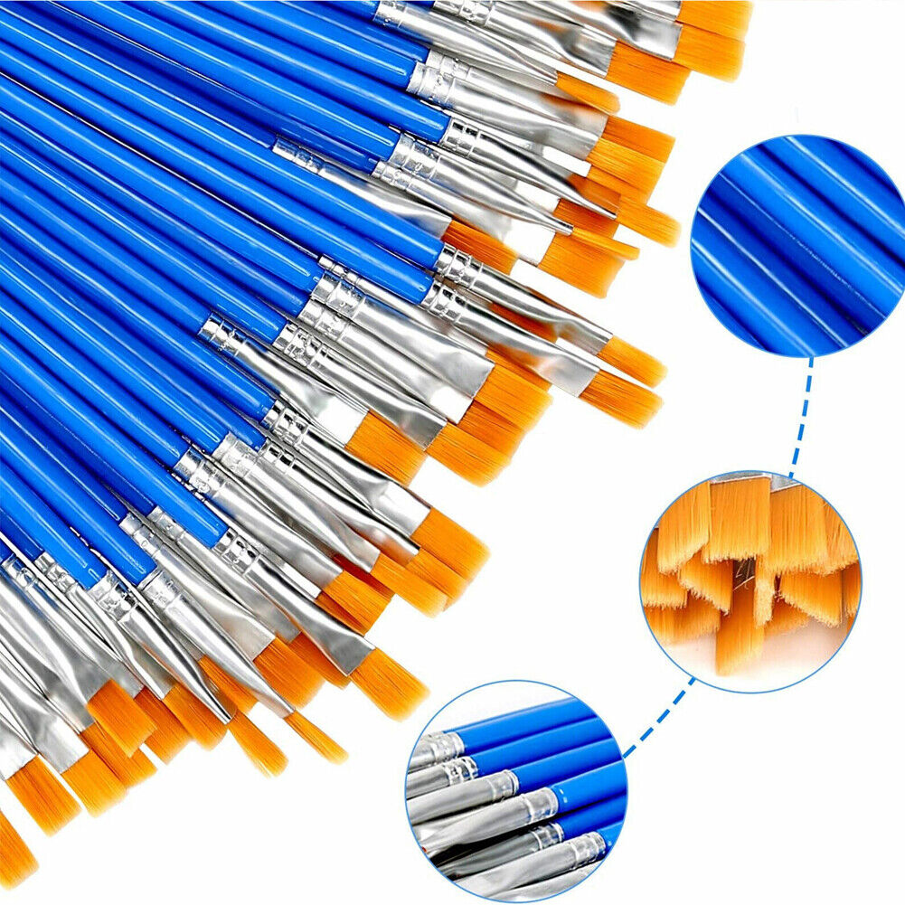 US 200~400 Pcs Artist Acrylic Paint Brushes Watercolour Painting Craft Art Model