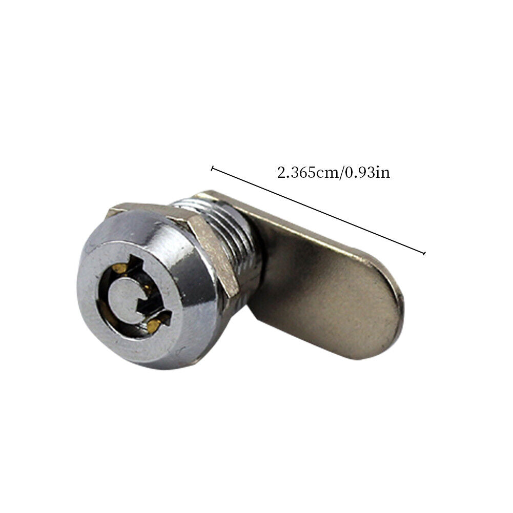 US 4Pc Tubular Cam Lock 1"Cabinet Toolbox Safe Drawer RV Lock Camper Replacement