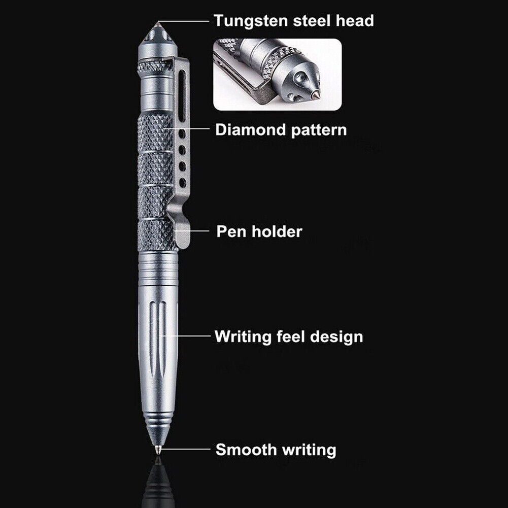 US 4-8 Pack EDC Tactical Pen Self Defense Survival Emergency Gear Window Breaker