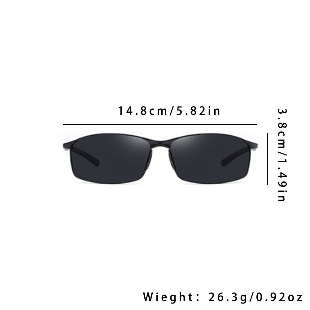 US 2-4 Pcs Aluminium HD Polarized Photochromic Driving Sunglasses Safety Glasses