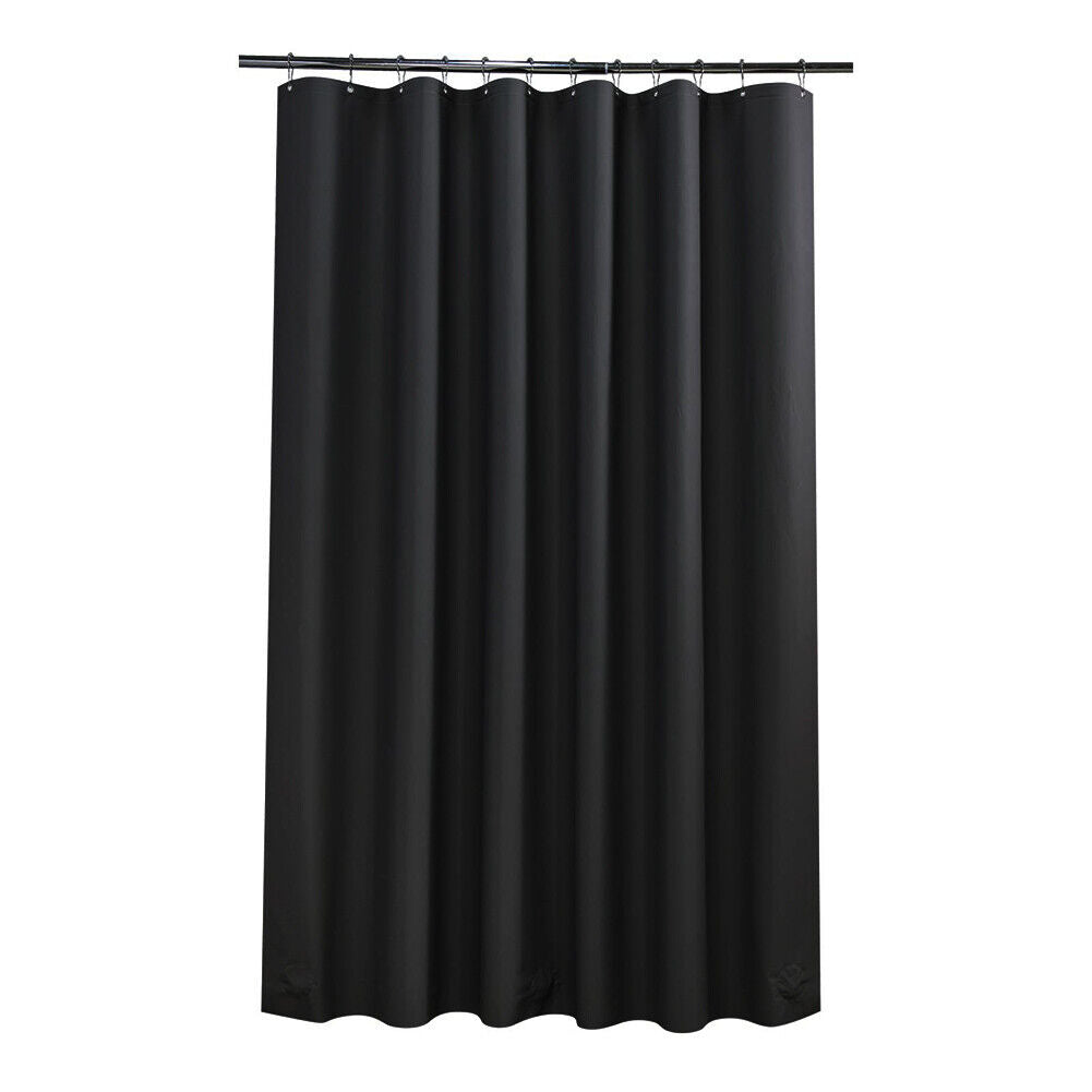 US 2 Pc Waterproof Clear Shower Curtain Liner Cute Lightweight Bathroom Magnet