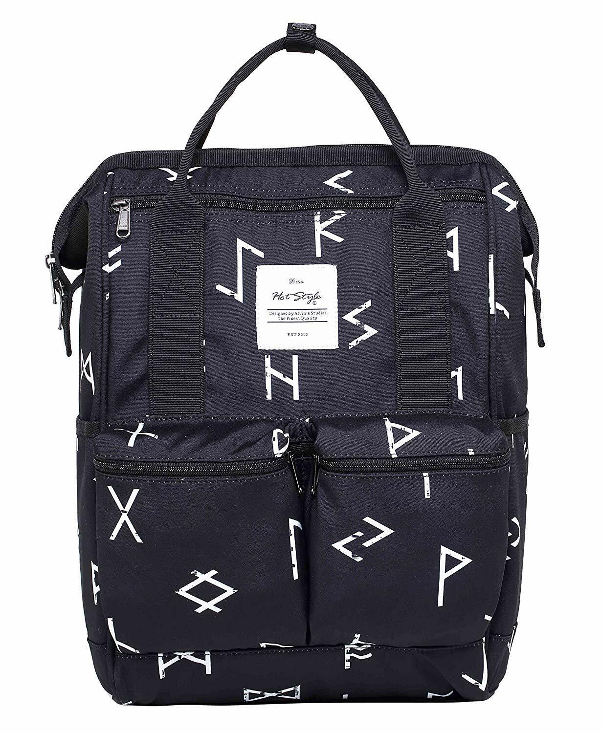 DISA Chic Doctor Bag Style College Backpack Travel Daypack | 17.3x10.6x6.7in
