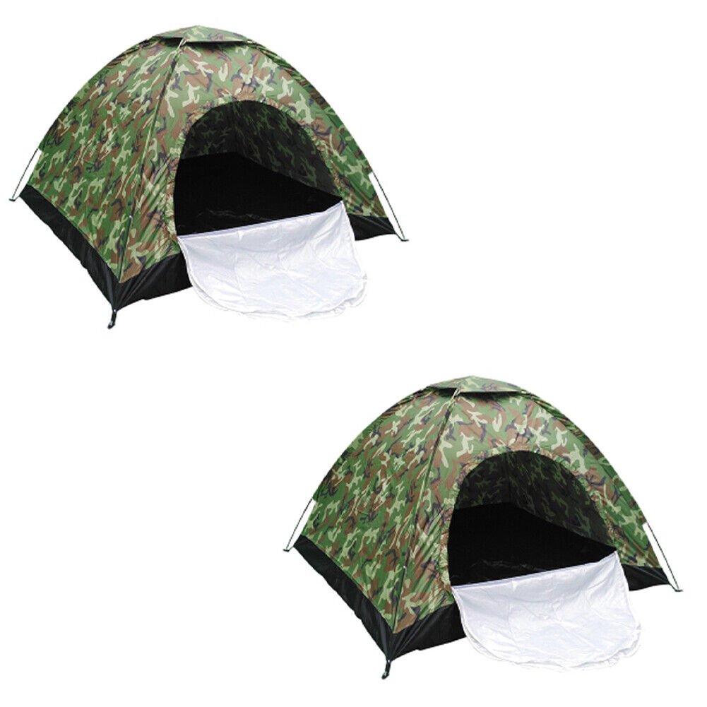 US 1-2 Person Outdoor Camping Tent Waterproof for Family Camouflage Hiking