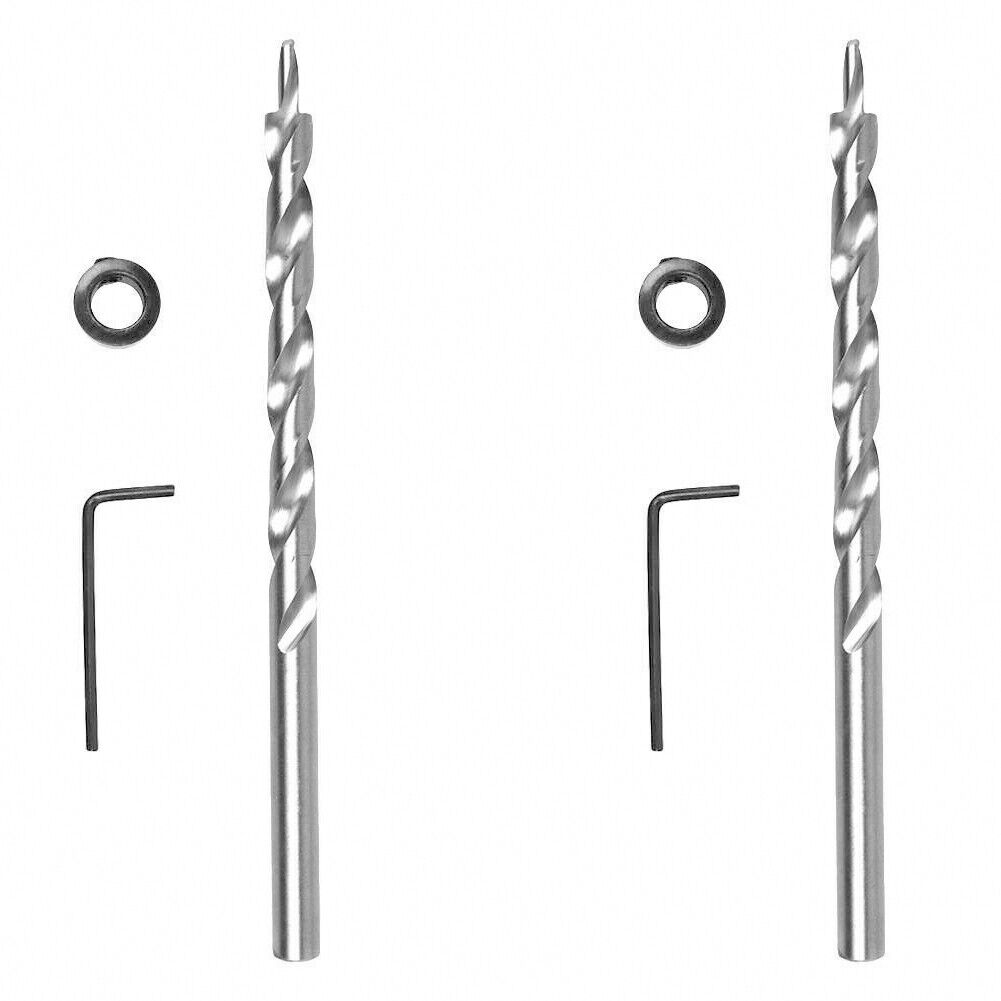 US Twist Step Drill Bit Set for Kreg Pocket Hole Drill Jig Guide 3/8inch(9.5mm)