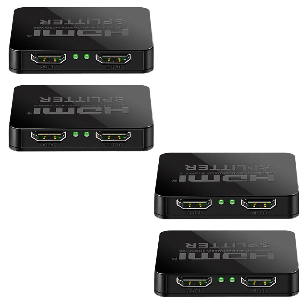 US Active HDMI Splitter Powered Amplifier 1 to 2 4K 2160P 1080P Screen Mirroring