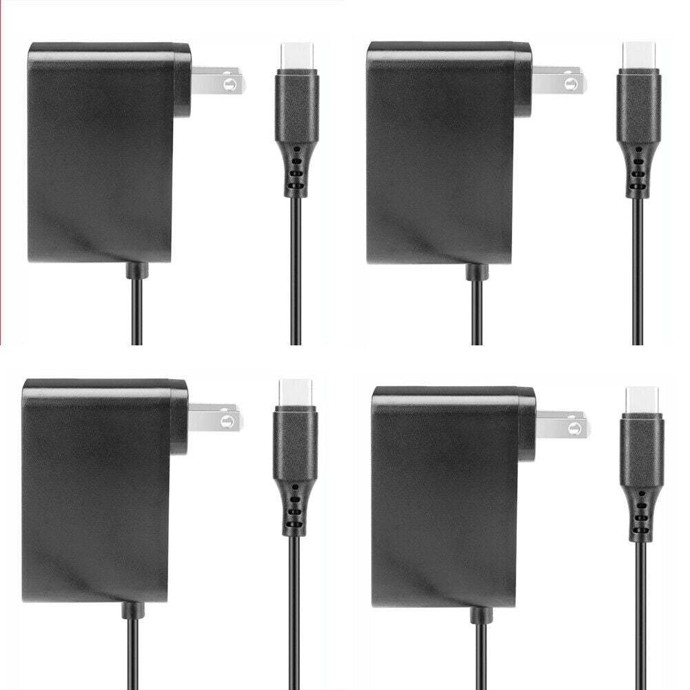 US 2-4 Pcs Charging Cable AC Adapter Power Supply For Nintendo Switch Wall Plug
