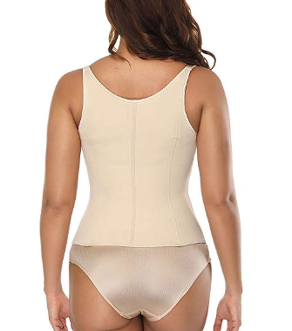 Women's Latex Underbust Training Cincher Workout Waist Trainer Corset 6 Steel