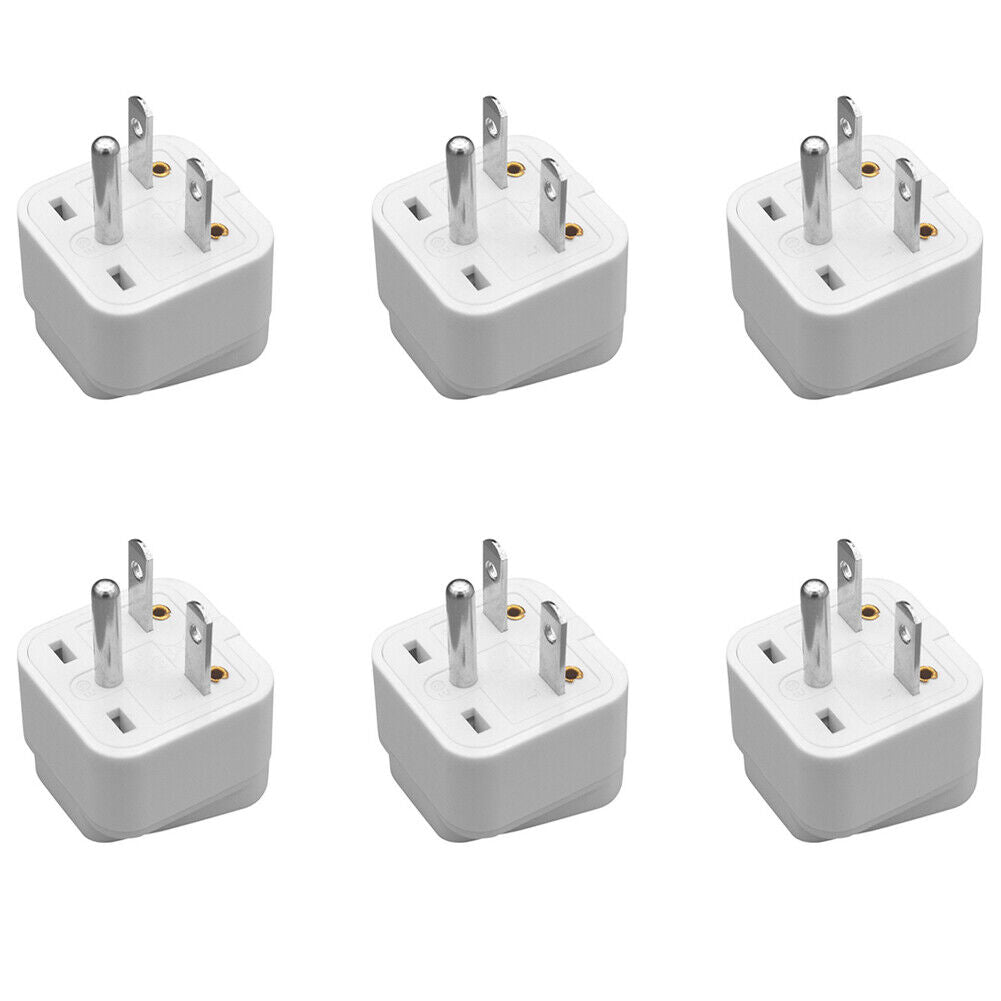 US 6-12Pc Universal UK US AU EU to American US Outlet Plug in Adapter Converter