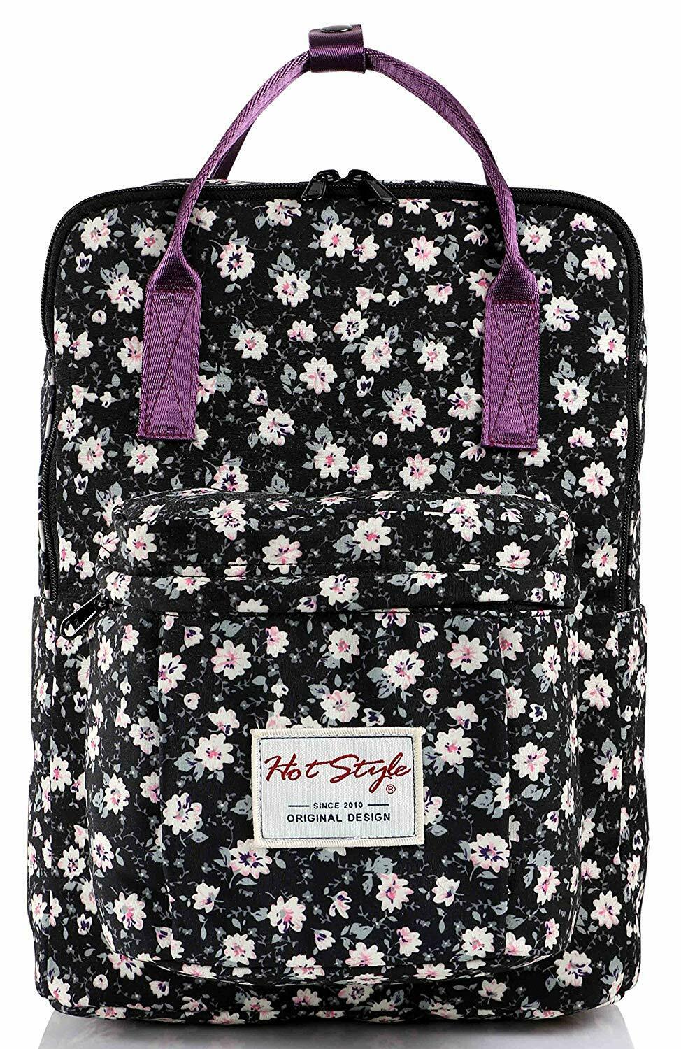BESTIE 14" College Bookbag Backpack Cute for Women, 14.6"x10.3"x5.1"