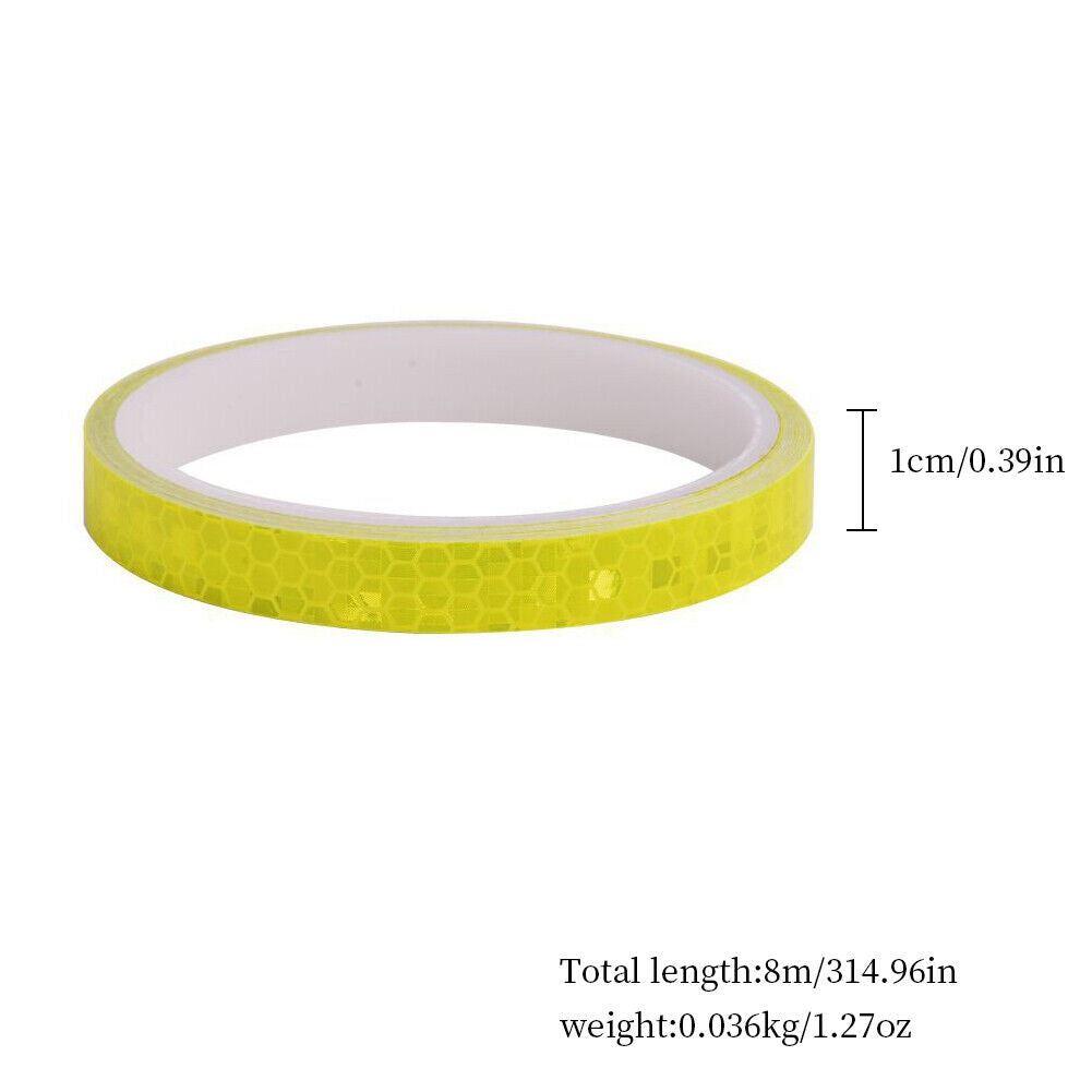 US 1-2 Pack 26 Feet Reflective Safety Tape Self Adhesive Pinstripe Sticker Decal