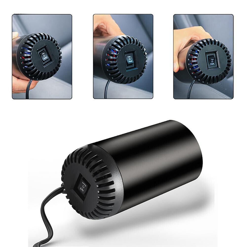 US 1-2 Pcs 12v Auto Heater Car Warm Cup Shape Fast Defroster Windshield Defogger