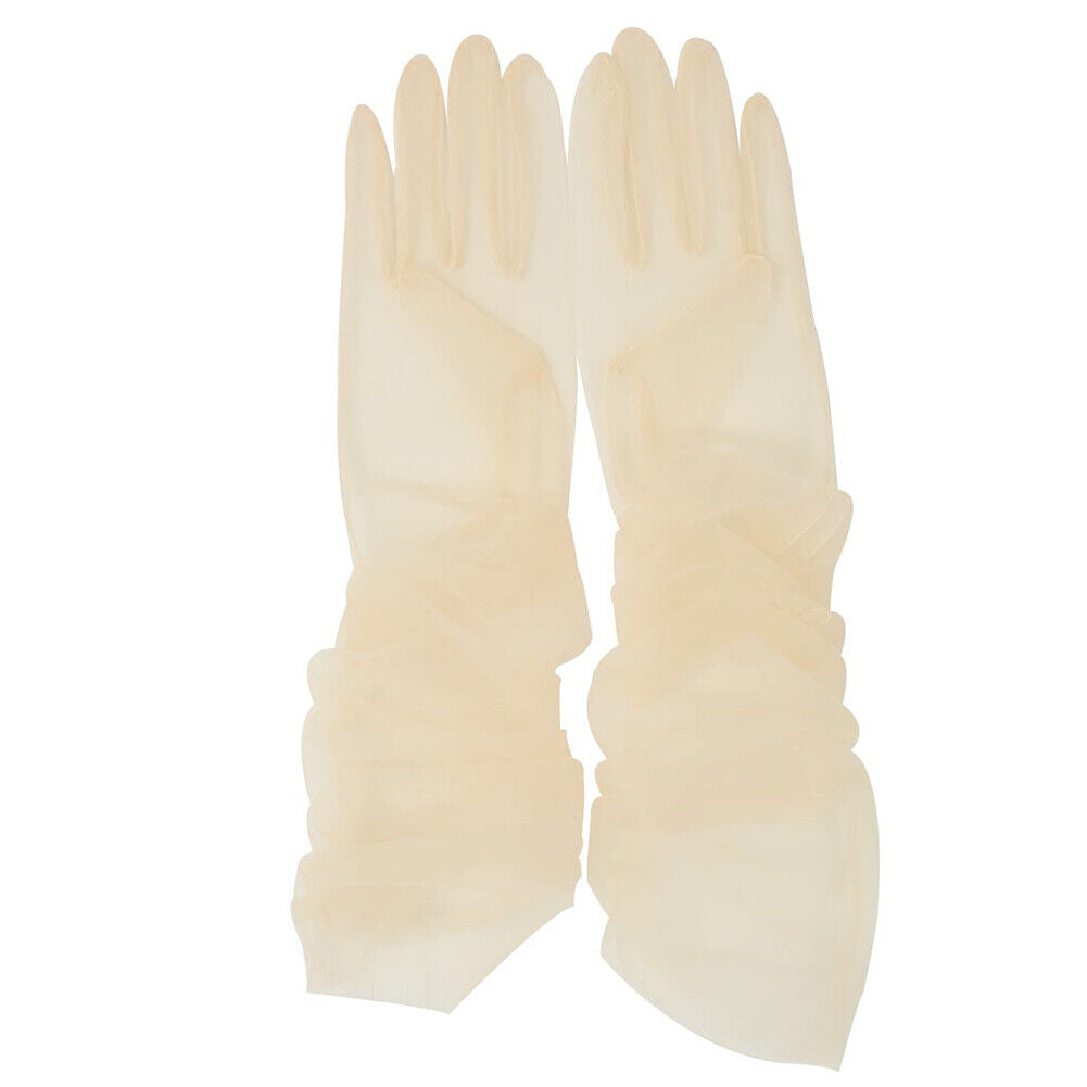 US 1~2 Paris 27'' Wedding Bridal Prom Sheer Tulle Long Elbow Gloves Party Opera