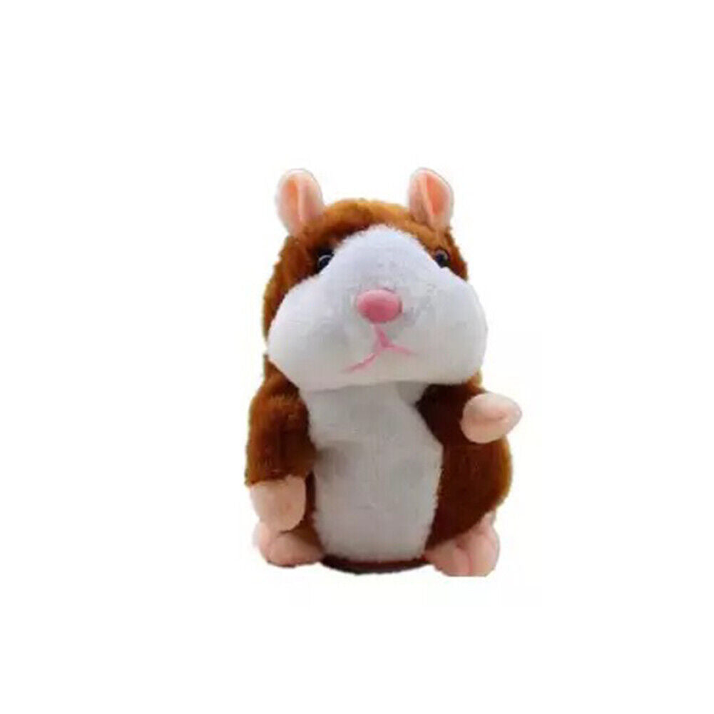 US 1-2 Pack Talking Speaking Hamster Plush Toy Voice Repeating Sound Record Gift