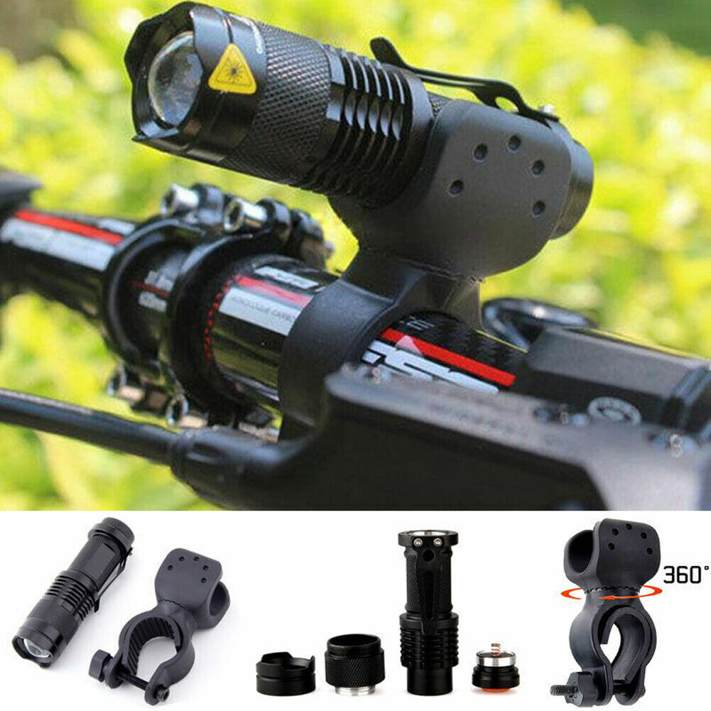 US 2-4 Pack Bicycle Head Light 10000lm LED Cycling Bike Flashlight w/ Mount Clip