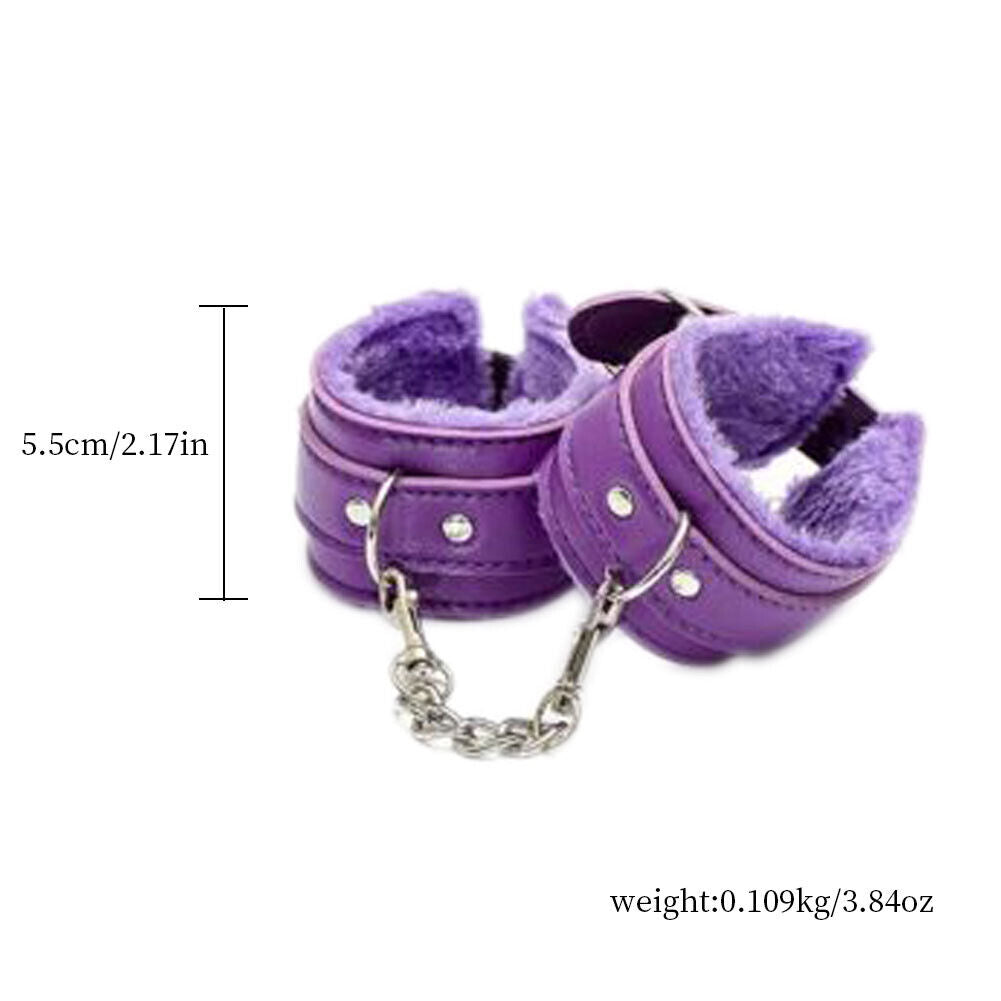 US 1-2 Pairs Couples Toy Bdsm Restraint Handcuffs Adjustable Bondage Wrist cuff