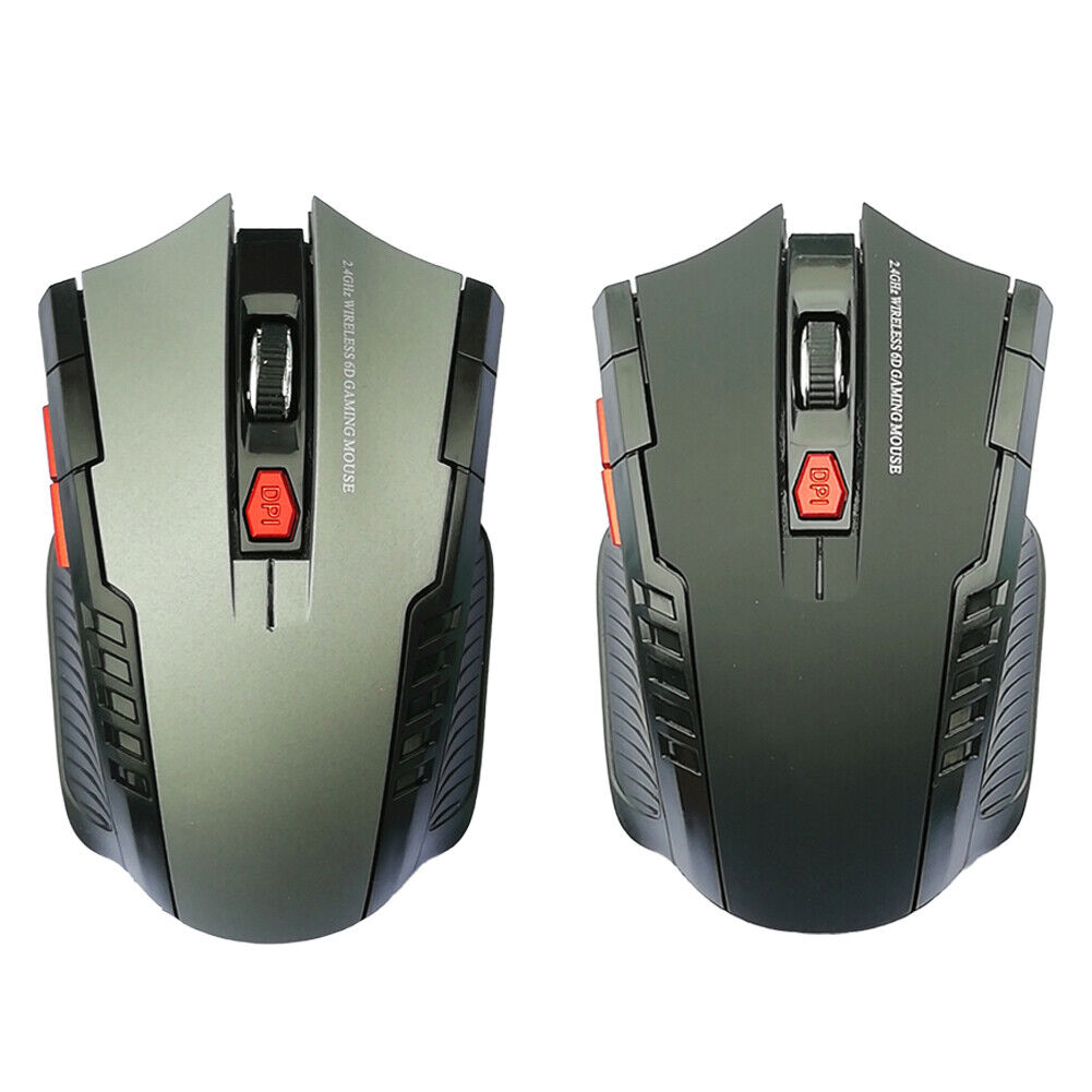 US 2-4 Pack 2.4GHz Wireless Gaming Mouse USB Receiver Optical Laptop Computer