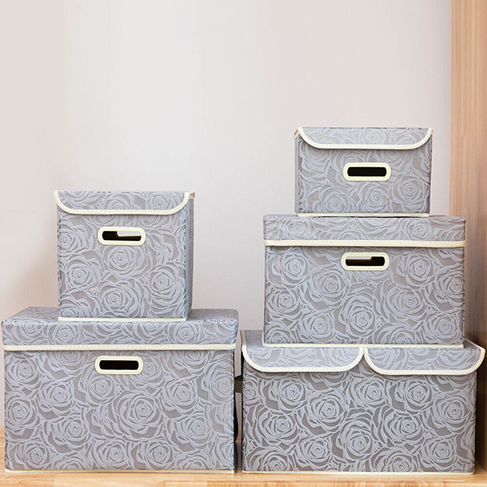 US Stackable Storage Containers Extra Large Storage Bins with Lid Cube Container