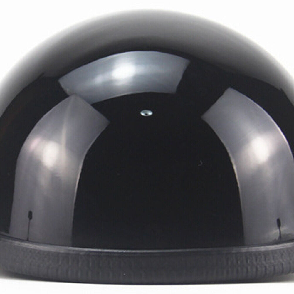 US German Novelty Shiny Black Motorcycle Half Helmet Cruiser Biker S,M,L,XL,XXL