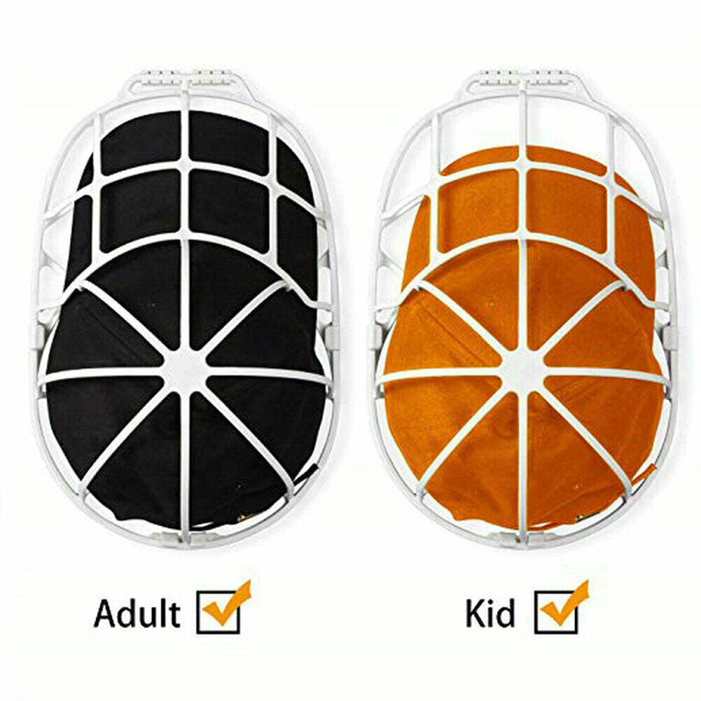 US 4-8 Pc Sturdy Plastic Frame Cage Baseball Cap Washer Cleaner Protector Holder