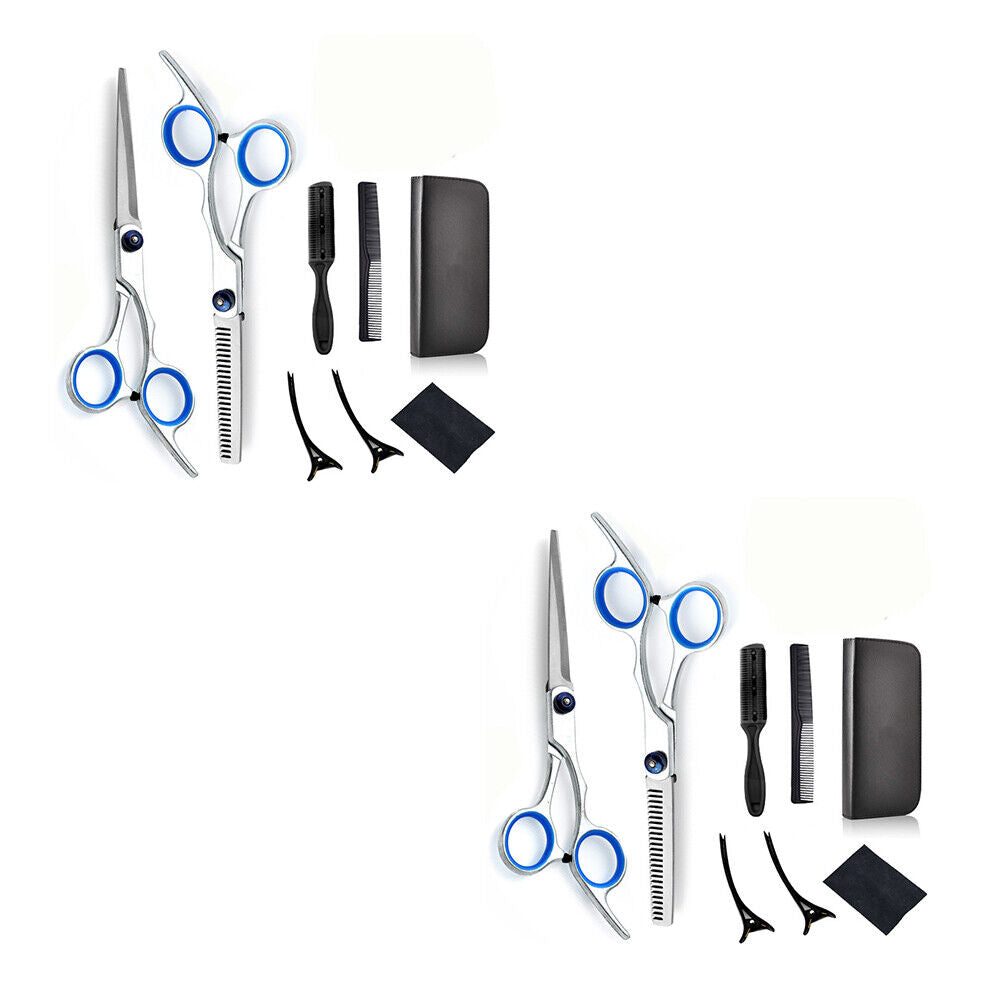 US 8-11 Pcs Set Stainless Steel Hairdressing Shear Professional Thinning Scissor