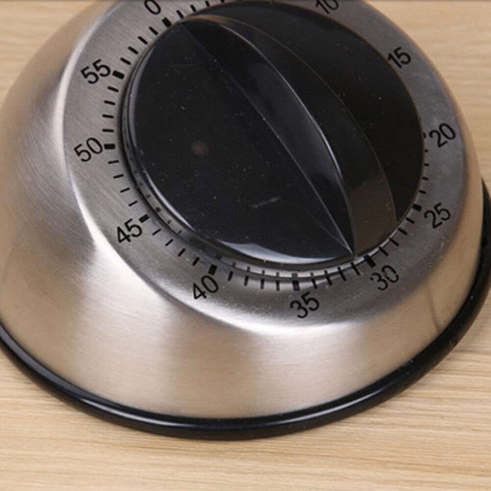 US 1-2 Pc Long Ring Bell Alarm Loud 60-Minute Kitchen Cooking Wind Up Timer