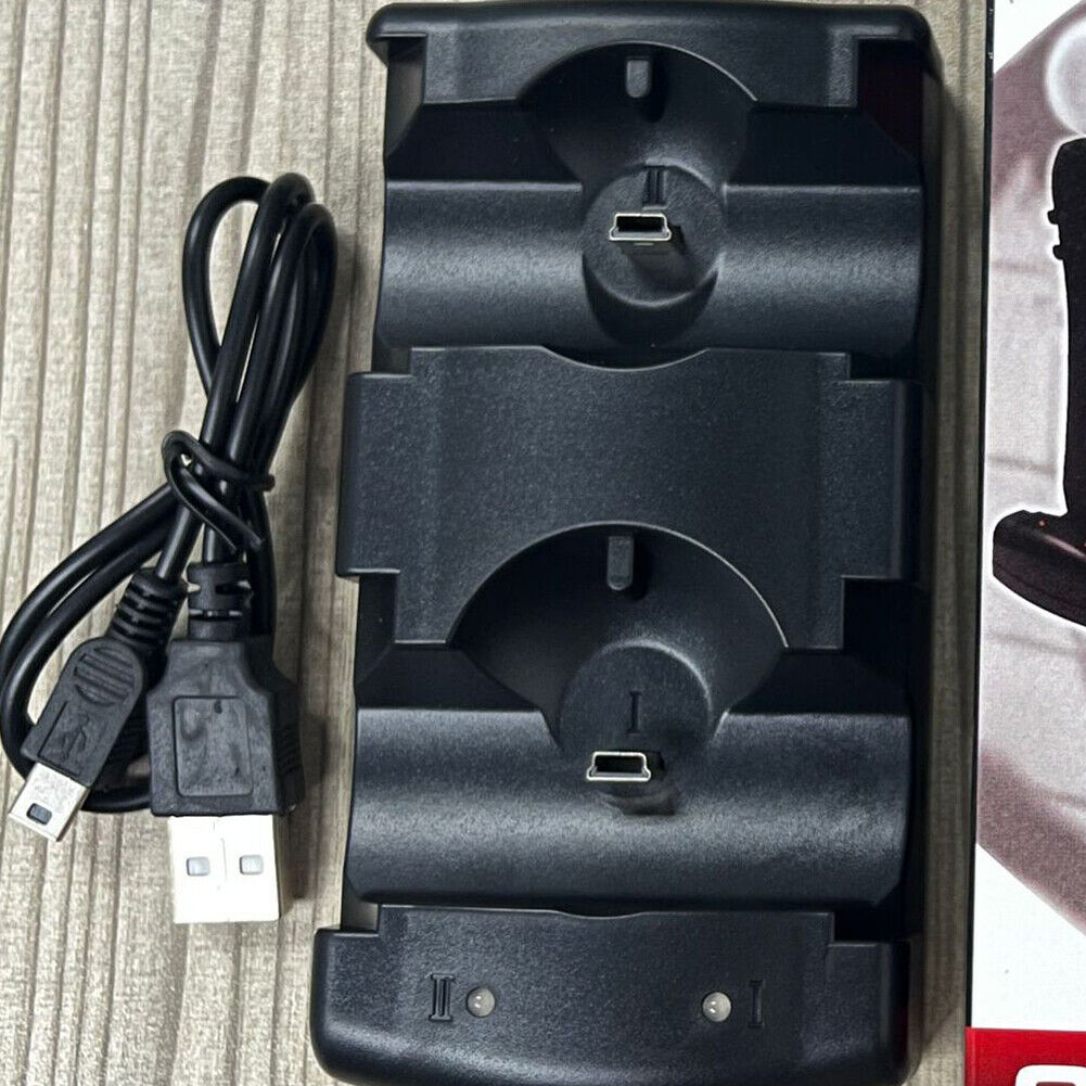 US 2 Pack PS3 Controller USB Dual Charger Charging Dock Station for Sony PS3
