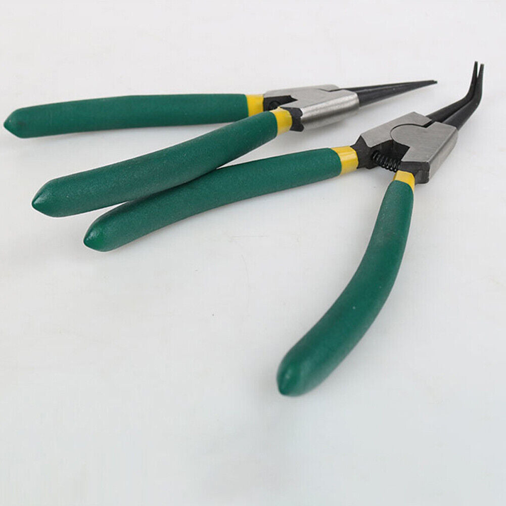 US 1-2 Sets of 4-Pc Heavy Duty Circlip Pliers Snap Ring External Internal Kit 7'