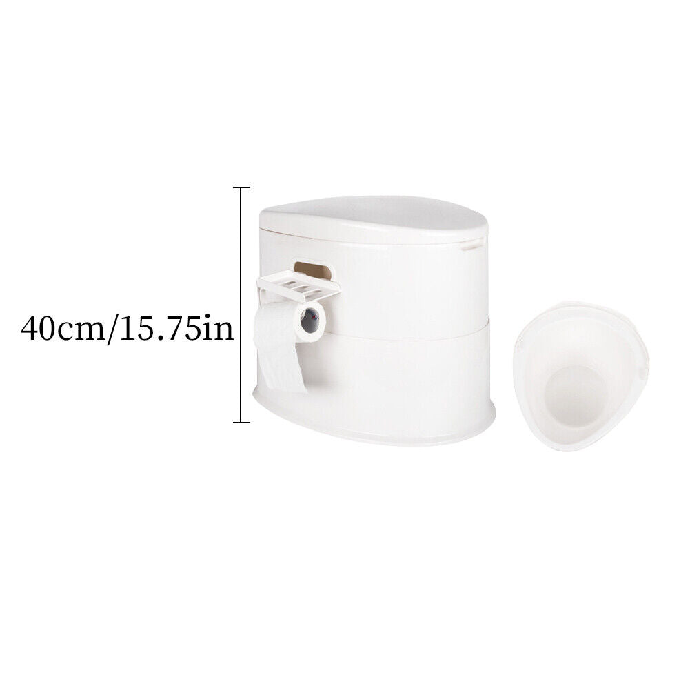 US 5L Portable Seat Toilet Home Potty Commode Travel Camping RV Accessories