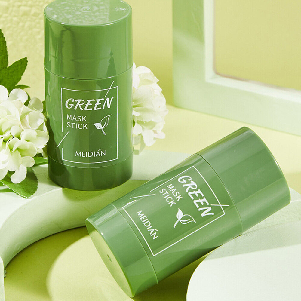 US 1-2Pack Green Tea/Eggplant Stick Mask Blackhead Remover Oil Control Cleansing