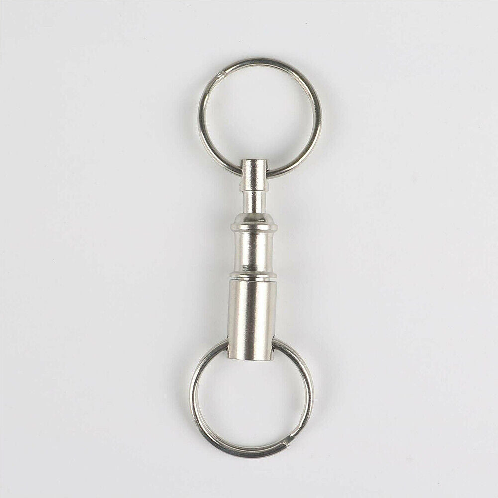 US 10-20 Pcs Handy Basics Quick Release Key Detachable Pull Apart Ring Keychain