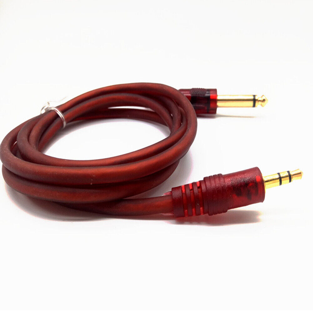 US 5FT 3.5mm jack to 1/4" 6.3mm 6.35mm 6.5mm TRS Male to Male Stereo Audio Cable