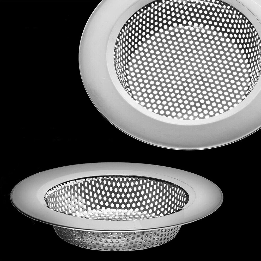US 4-8 Pc Kitchen Sink Strainer Stainless Steel Drain Strainer Basket Waste Plug