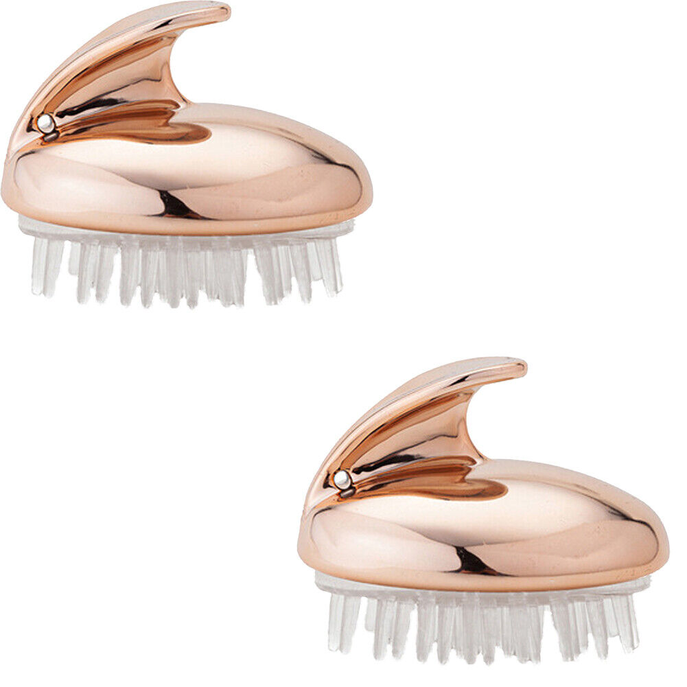 US 2-4 Pcs Silicone Scalp Massager Shampoo Brush Head Comb Bristle Hair Scrubber