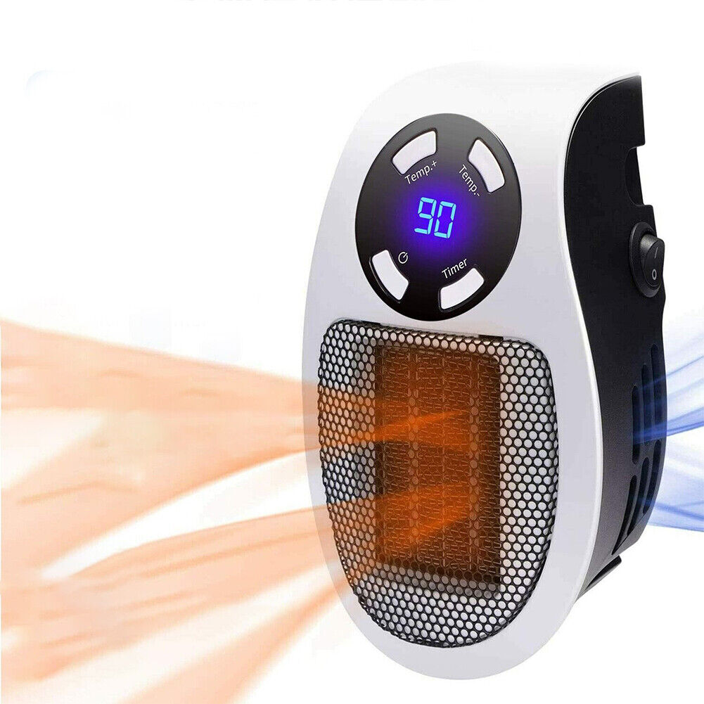 US 1-2 Pack Handy Portable Heater Turbo Wall Outlet Heater Mini for Bedroom