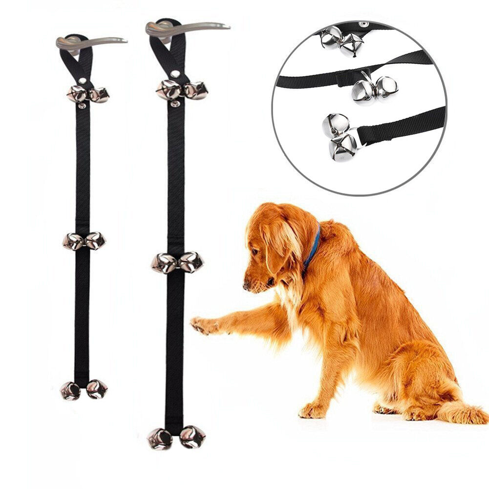 US 2-4 Pack Pet Dog Puppy Potty Training Door Bells Rope Housebreaking Anti Lost